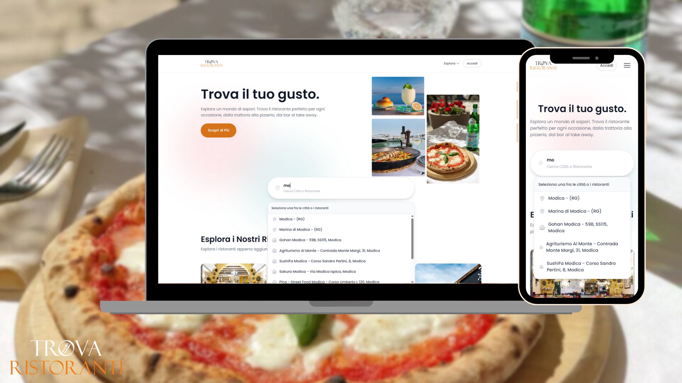 TrovaRistoranti.com - Anteprima Web App
