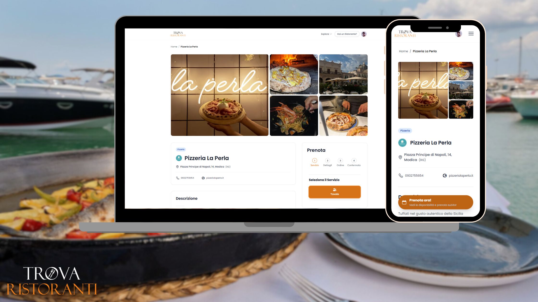 TrovaRistoranti.com - Pizzeria La Perla - Pagina ristorante e prenotazione